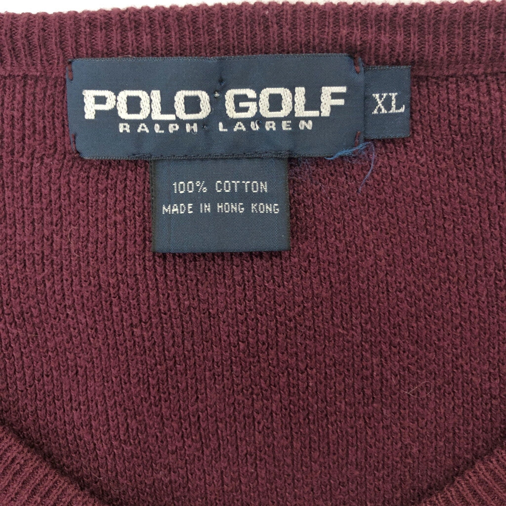 90s POLO GOLF V-Neck Sweater