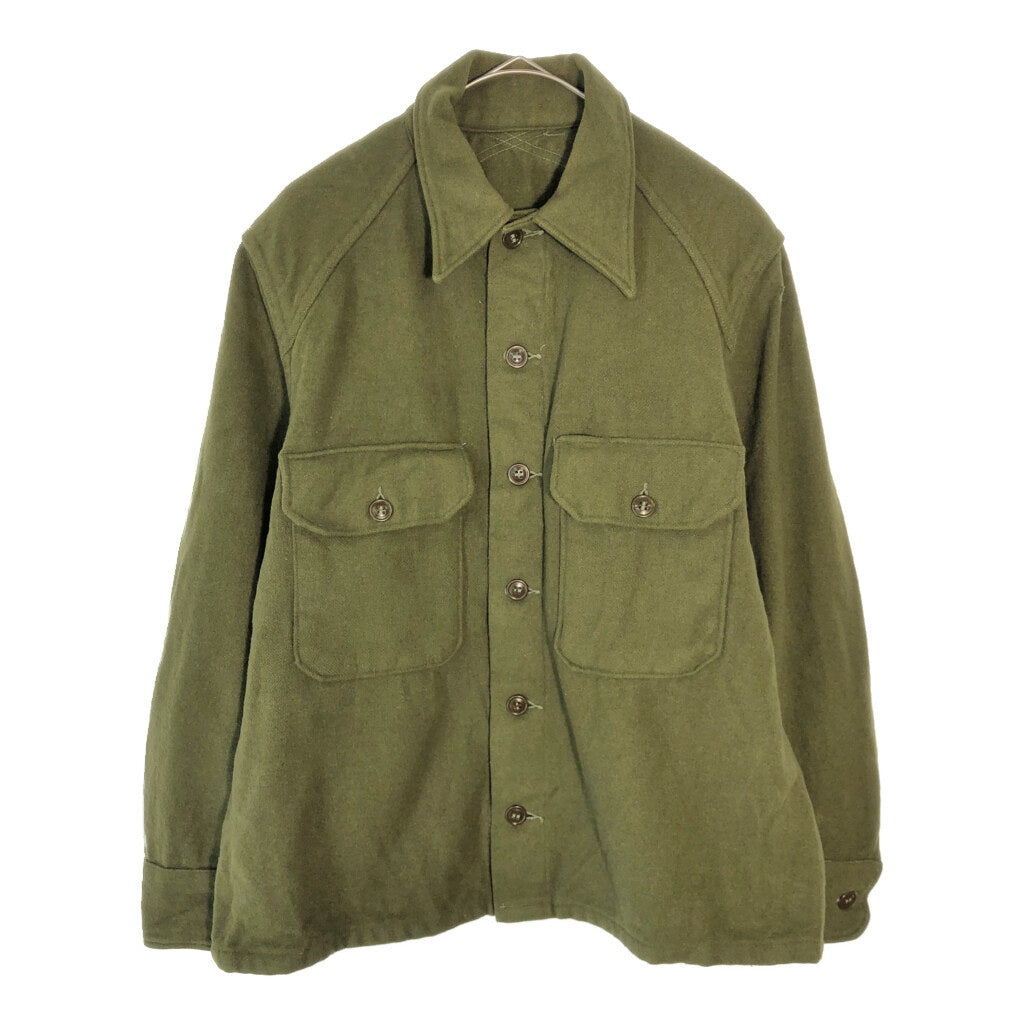 50s U.S. ARMY OG-108 Wool Field Shirt Military Shirt