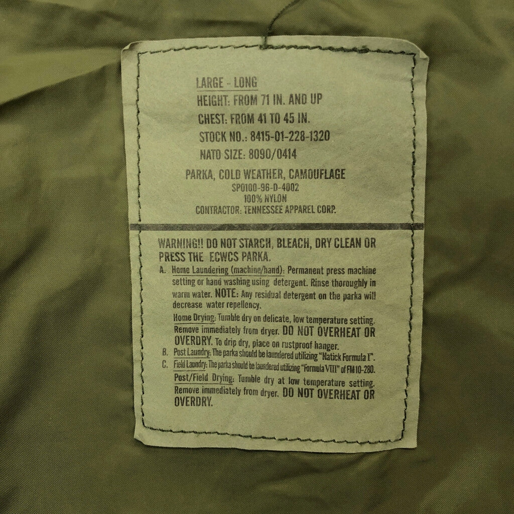 90s U.S. ARMY ECWCS GEN1 GORE-TEX Parka Military Jacket