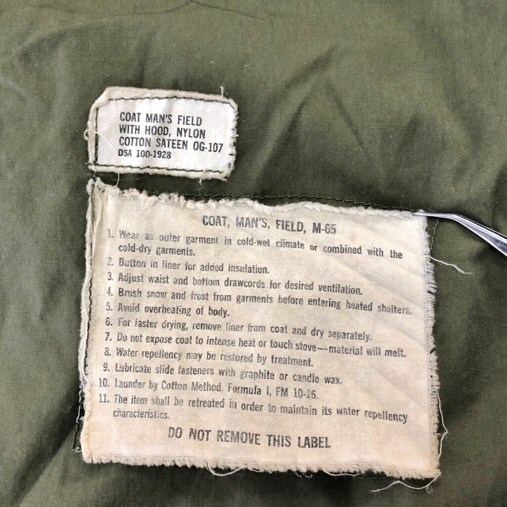 60s U.S. ARMY M-65 Field Jacket 1st Military Jacket