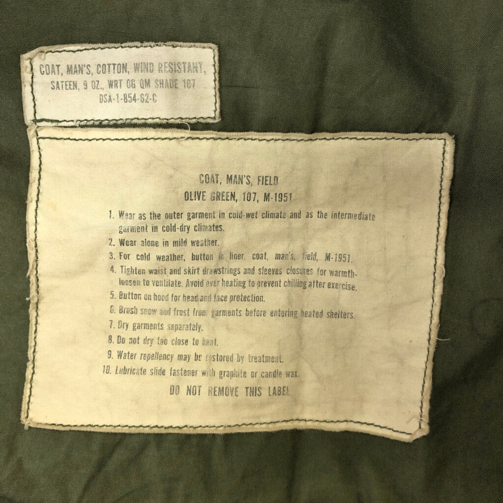60s U.S. ARMY M-51 Field Jacket Military Jacket