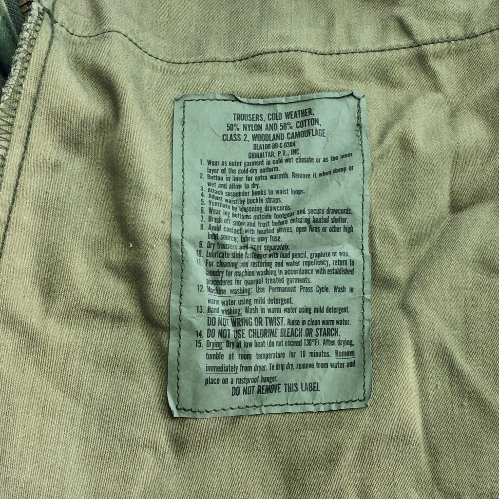 80s U.S. ARMY M-65 Field Trousers Military Pants