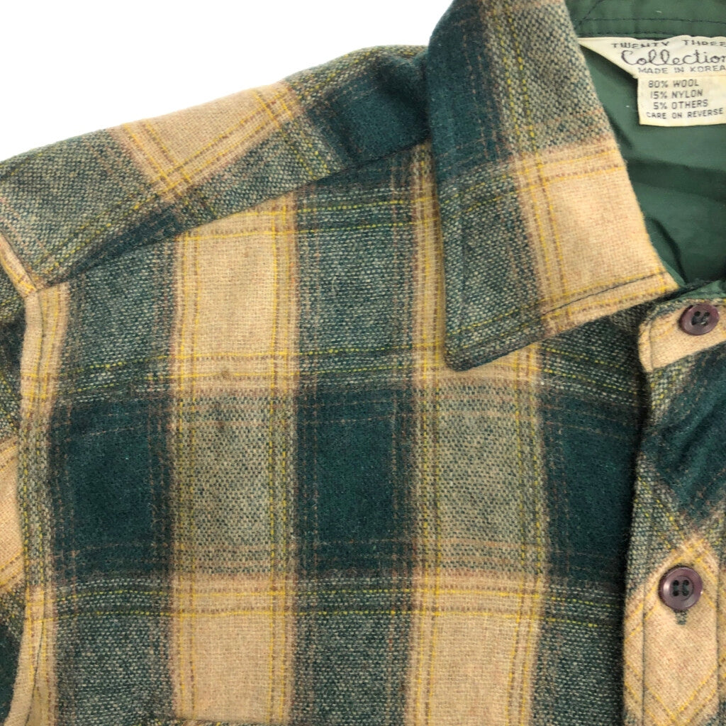 70s TWENTY THREE COLLECTION Flannel Shirt