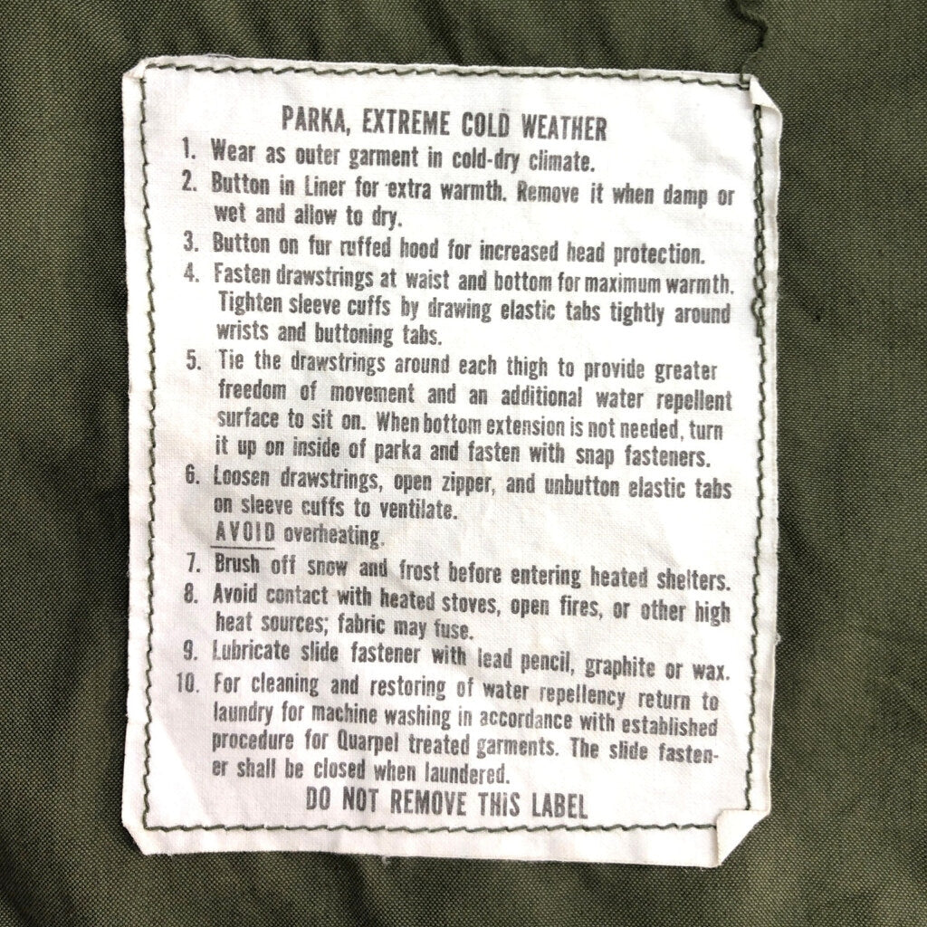 70s U.S. ARMY M-65 Fishtail Parka Military Jacket