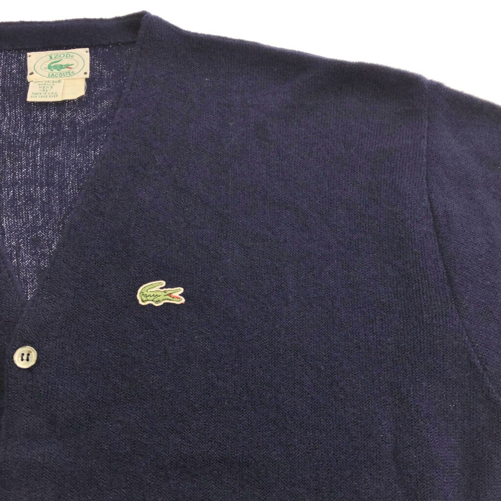 80s IZOD LACOSTE Plain Cardigan