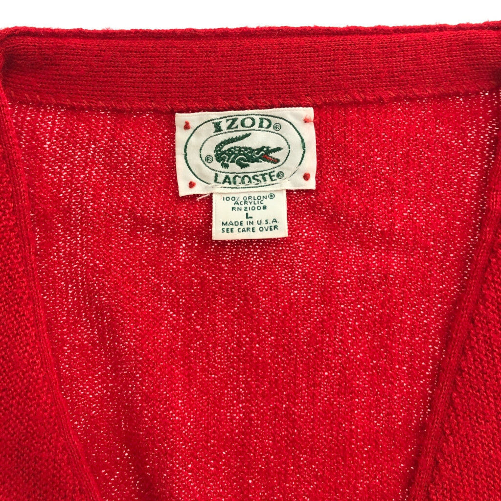 90s IZOD LACOSTE Plain Cardigan