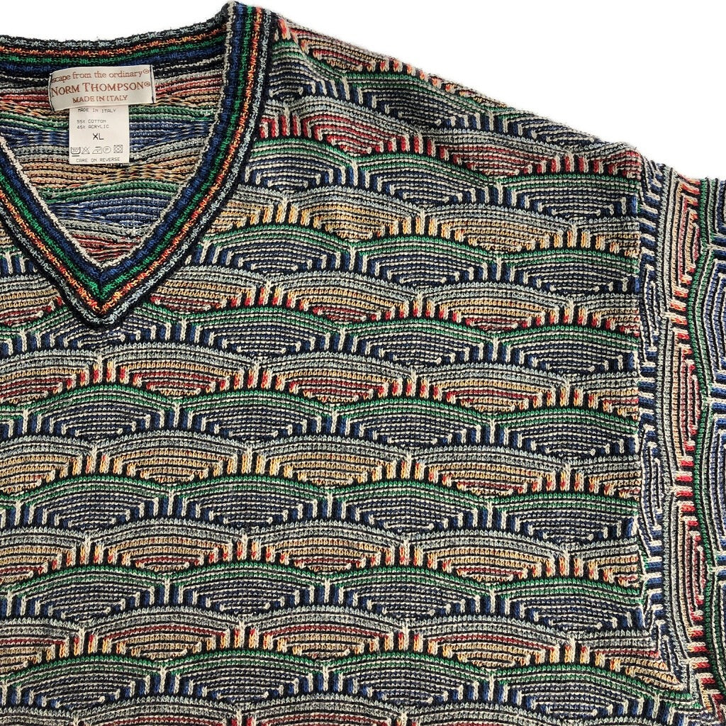 80s Norm Thompson ノームトンプソン 3D Knit Sweater
