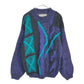 90s CITY STREETS 3D Knit Sweater