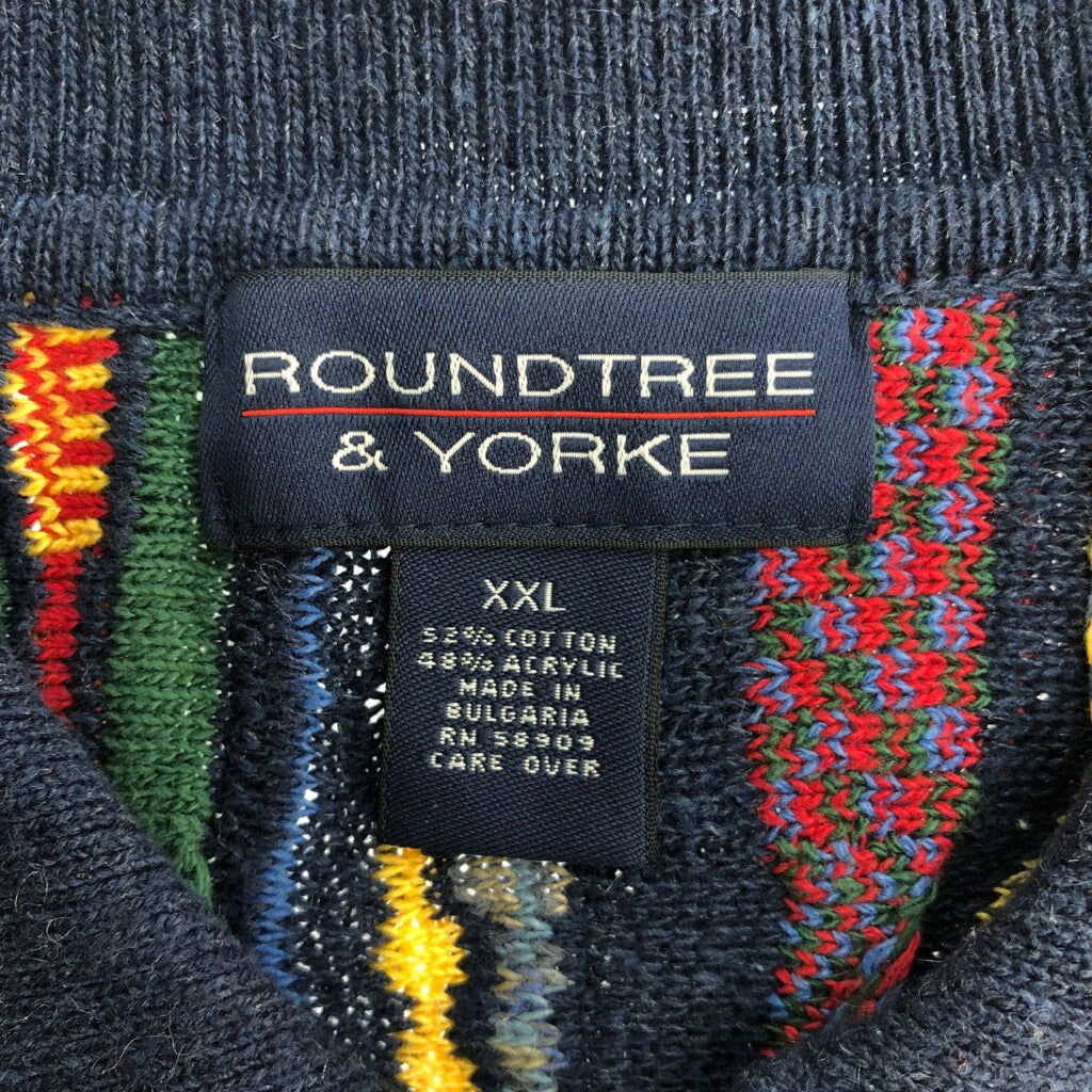ROUNDTREE & YORKE 3D Knit Sweater