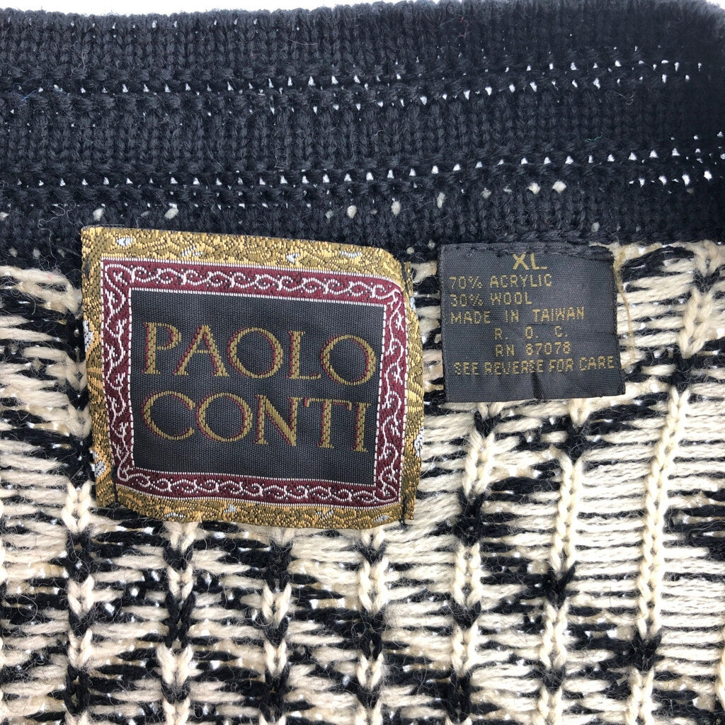 90s PAOLO CONTI Patterned Cardigan