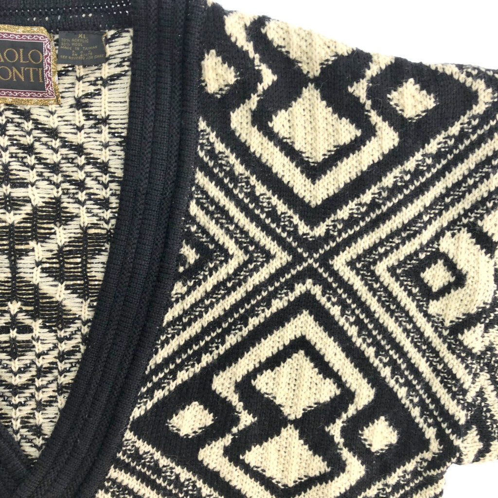 90s PAOLO CONTI Patterned Cardigan