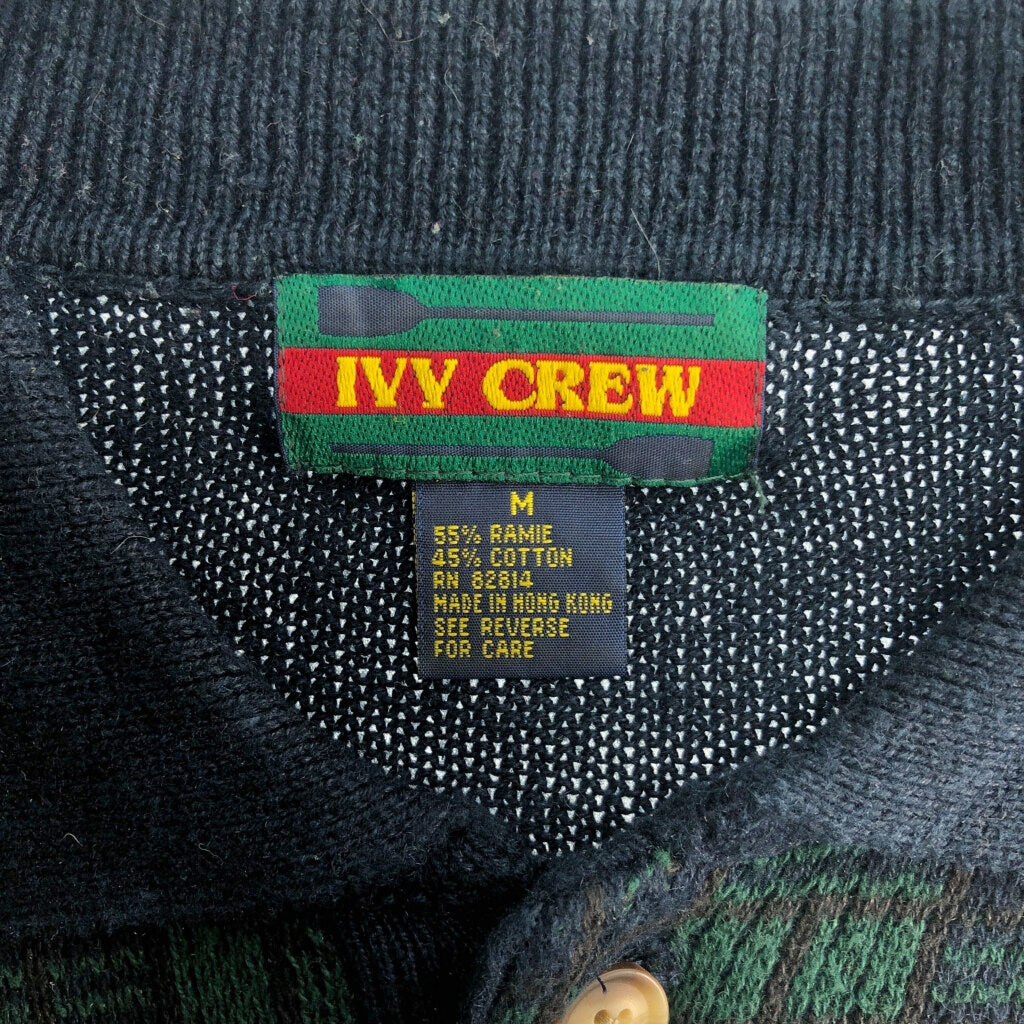 90s IVY CREW Knit Polo Shirt