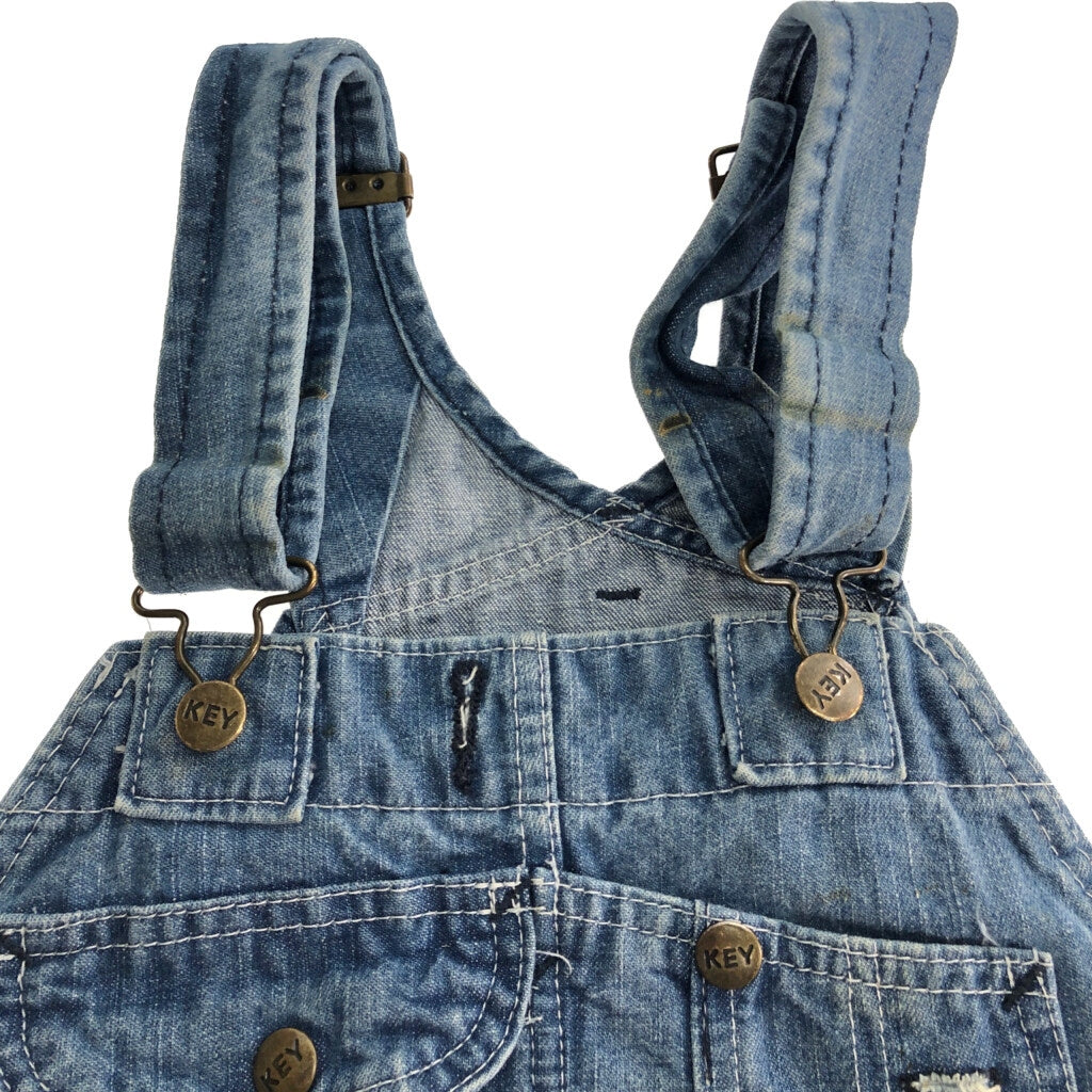 90s KEY Denim Bib Overall Denim Overall