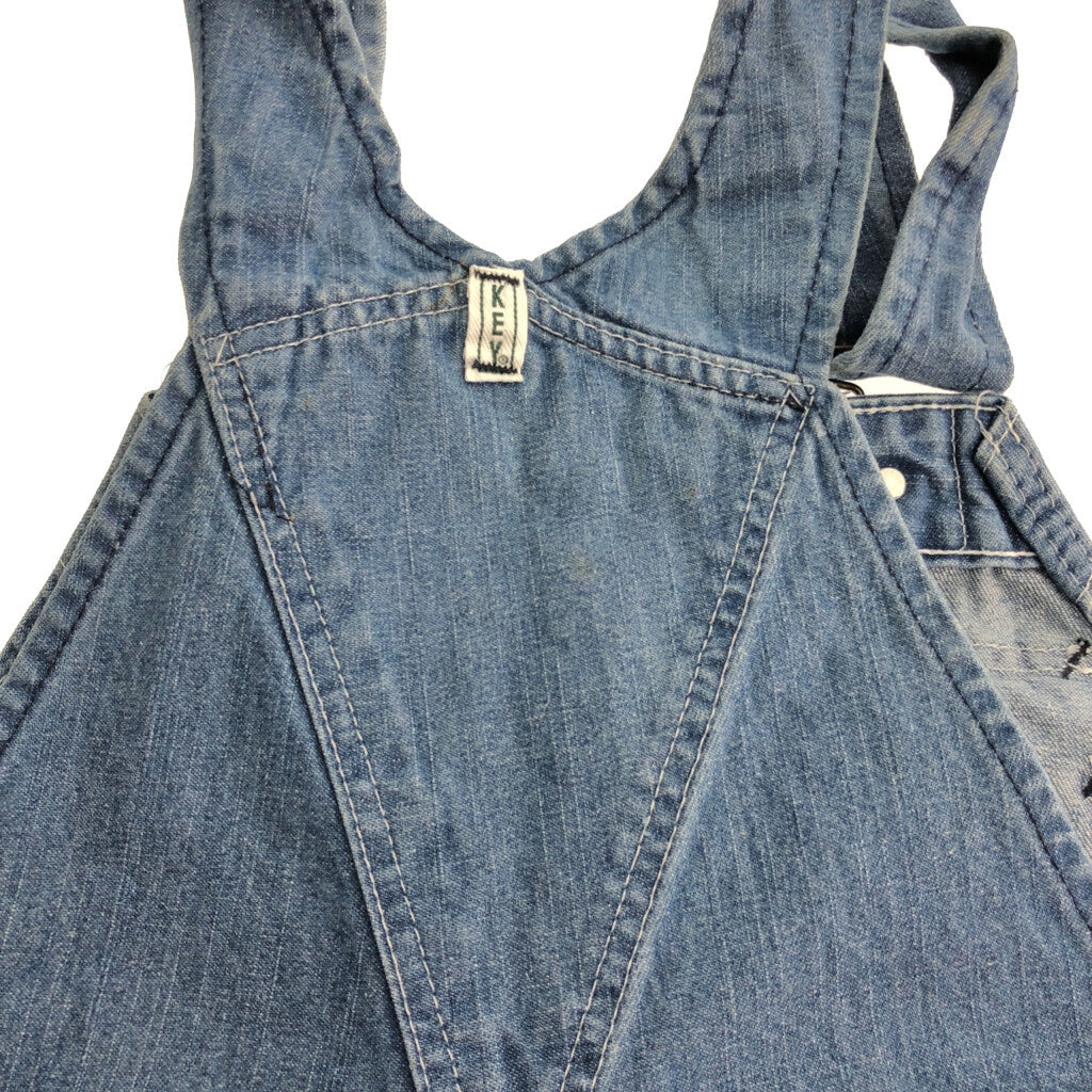 90s KEY Denim Bib Overall Denim Overall