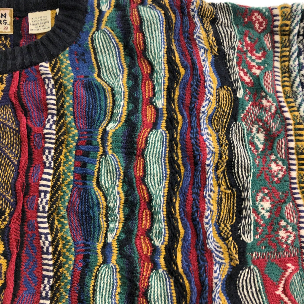 90s COTTON TRADERS 3D Knit Sweater