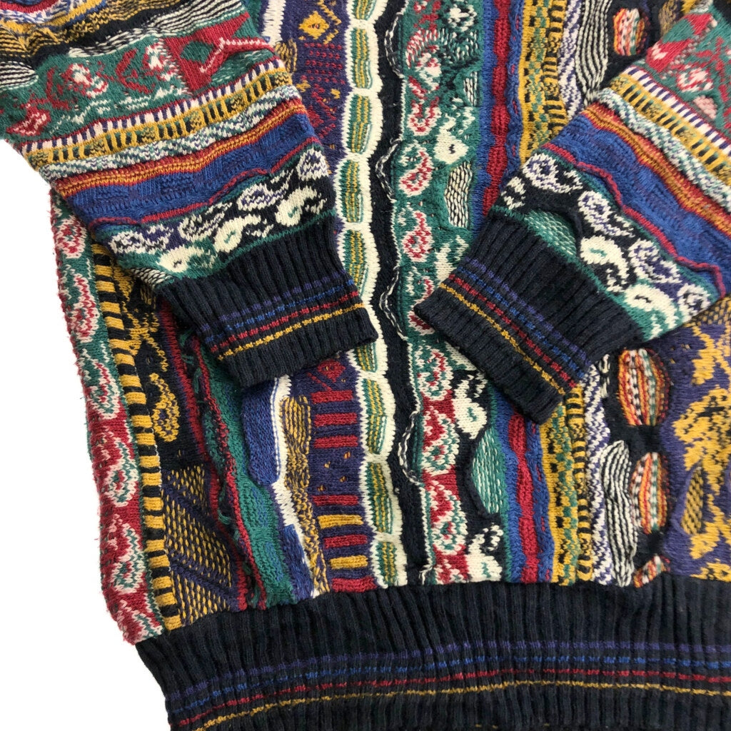 90s COTTON TRADERS 3D Knit Sweater