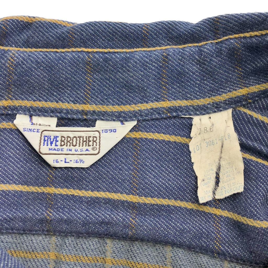 80s FIVE BROTHER Stripe Shirt