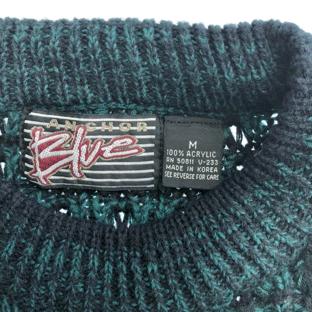 80s Anchor Blue Crewneck Sweater