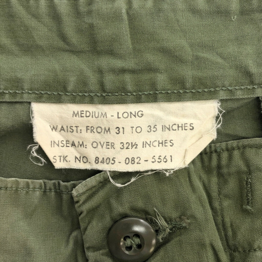 60s U.S. ARMY Fatigue Trousers Military Pants
