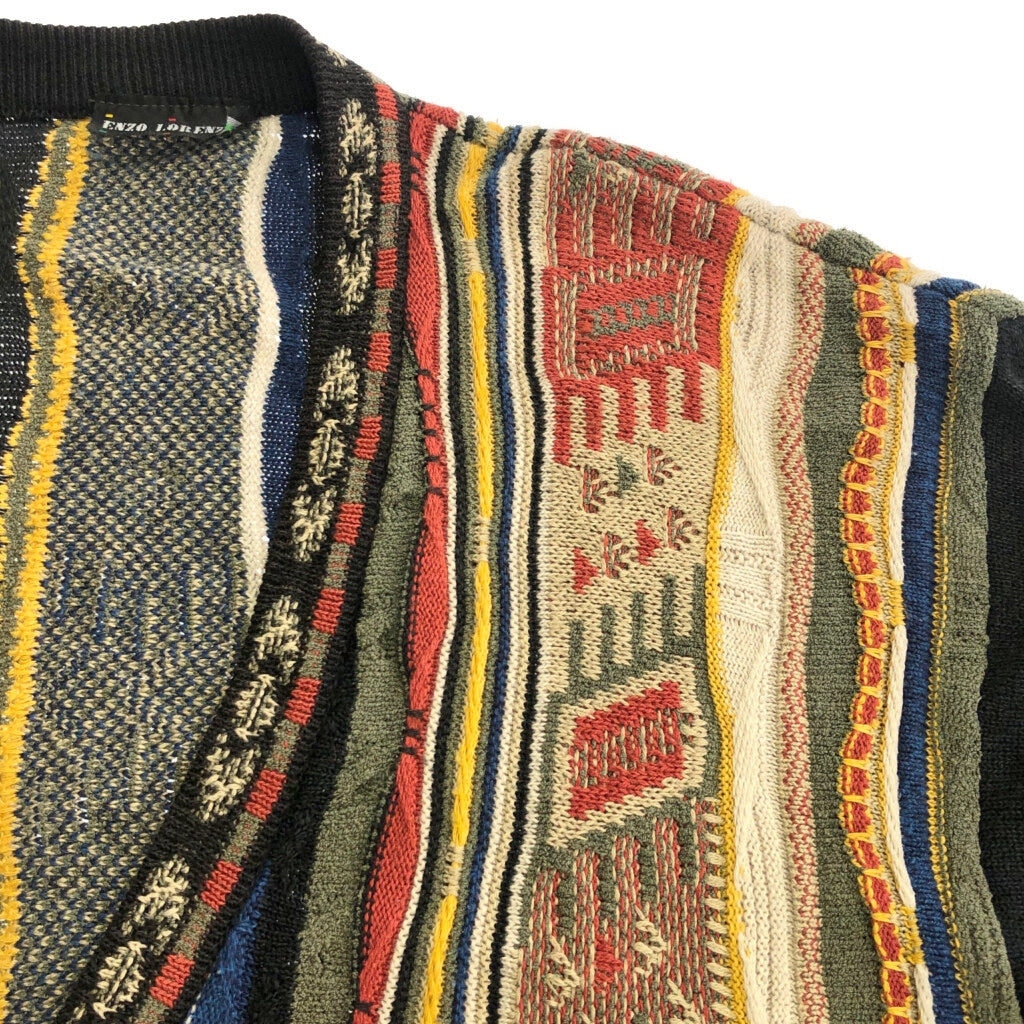 ENZO LORENZO Patterned Cardigan