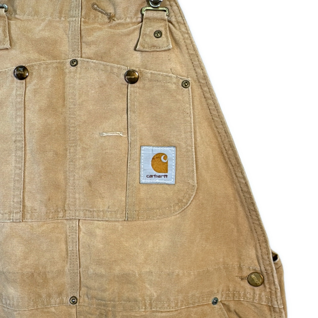 90s Carhartt Duck Double Knee Bib Overall Duck Overall