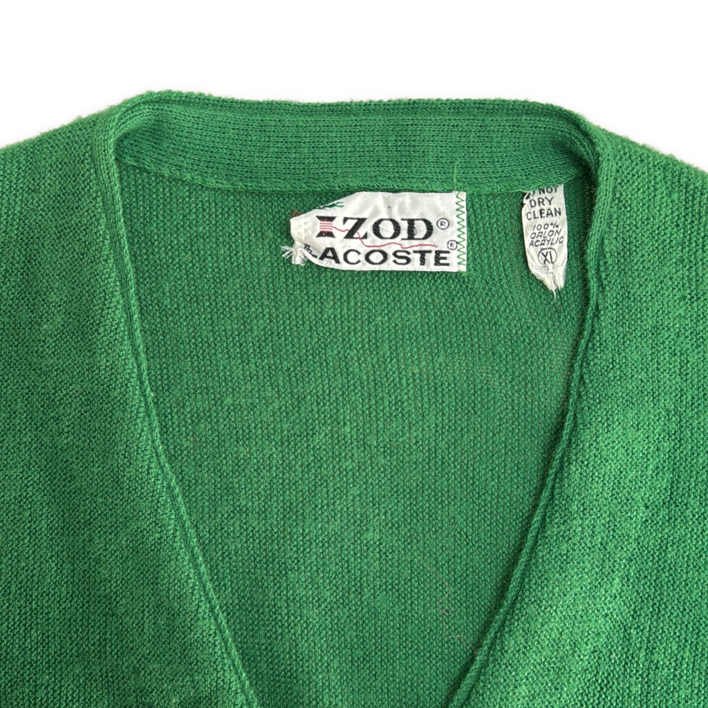 70s IZOD LACOSTE Plain Cardigan