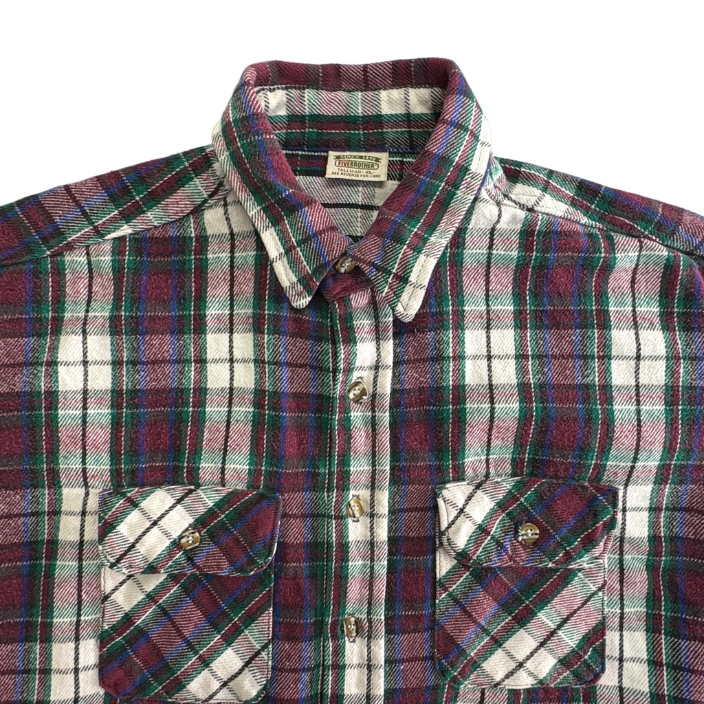 90s FIVE BROTHER Flannel Shirt
