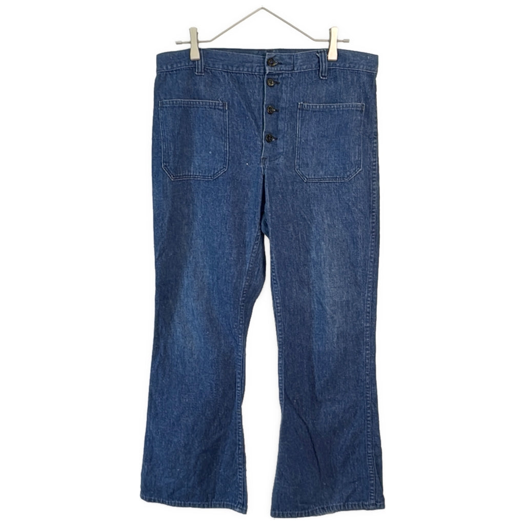 80s U.S. NAVY Sailor Trousers Denim Pants