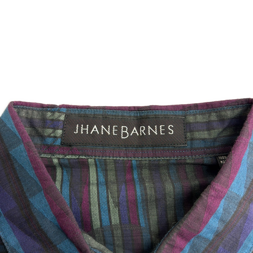 90s JHANE BARNES Patterned Shirt