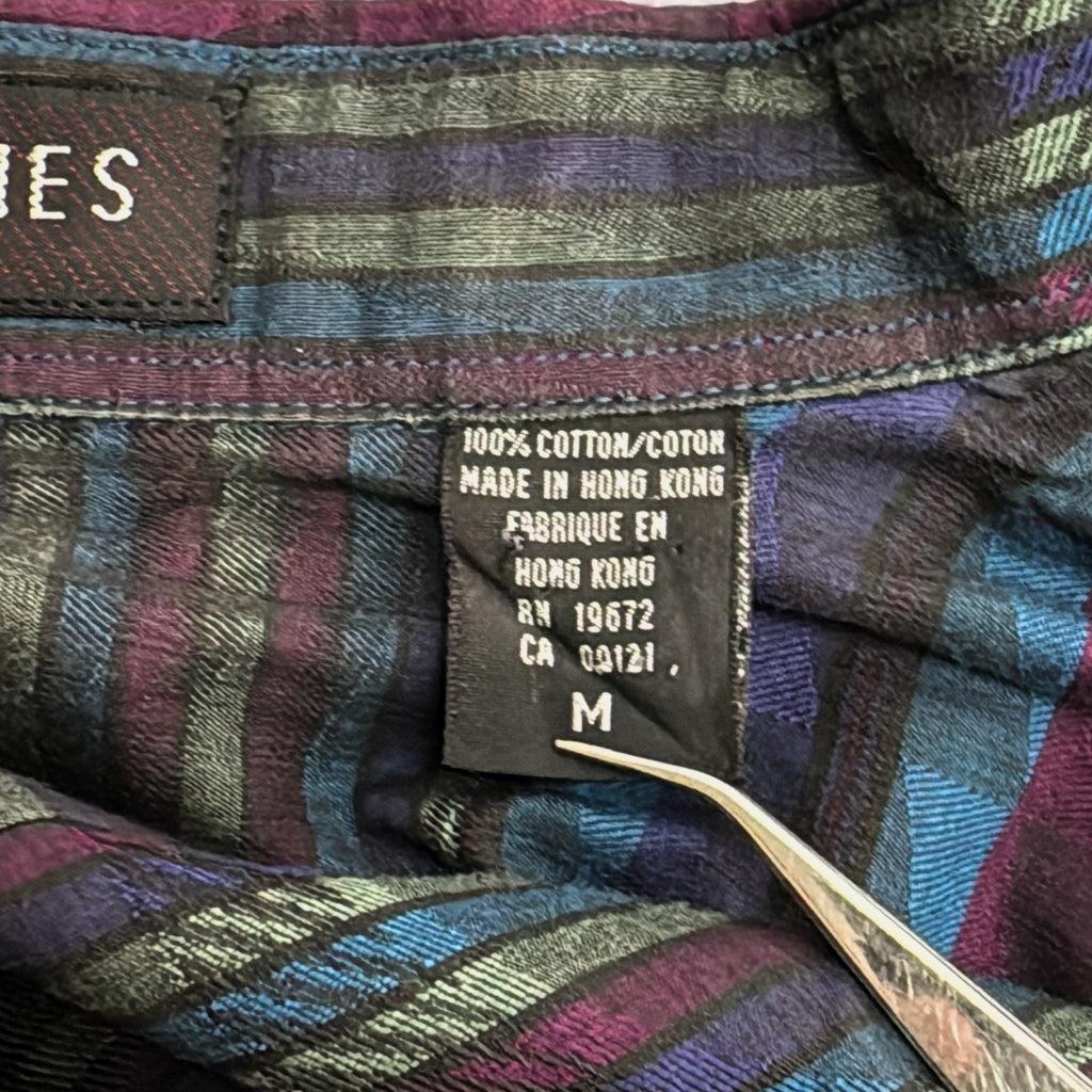 90s JHANE BARNES Patterned Shirt