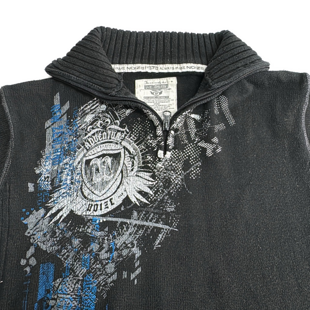 NOIZE Half Zip Sweater