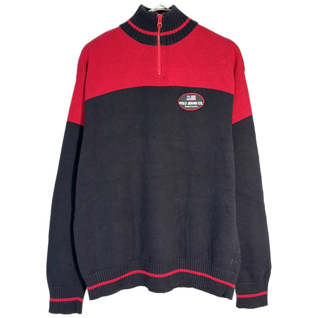 POLO JEANS Half Zip Cotton Sweater Half Zip Sweater