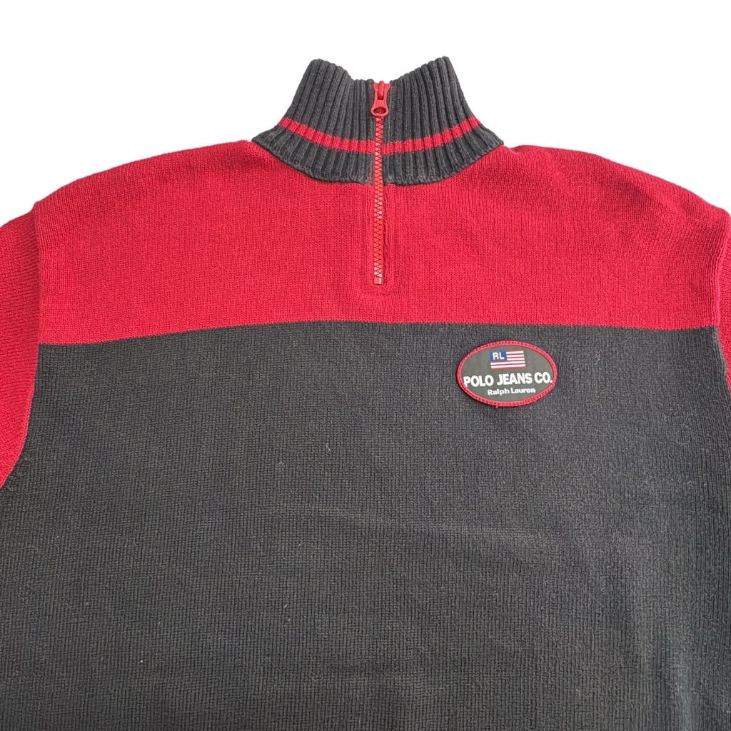 POLO JEANS Half Zip Cotton Sweater Half Zip Sweater