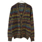 90s COLLEGE by marcazzani Patterned Cardigan