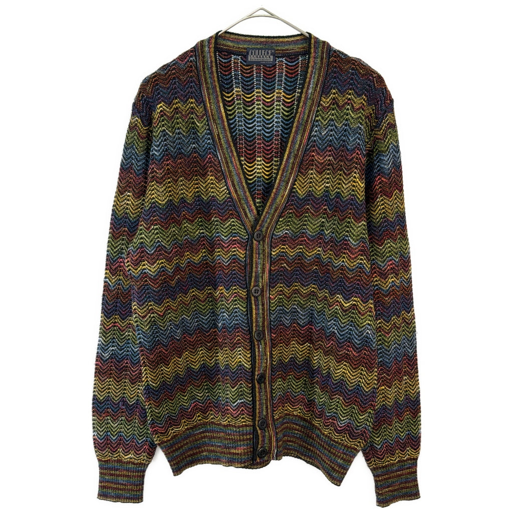 90s COLLEGE by marcazzani Patterned Cardigan