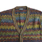 90s COLLEGE by marcazzani Patterned Cardigan