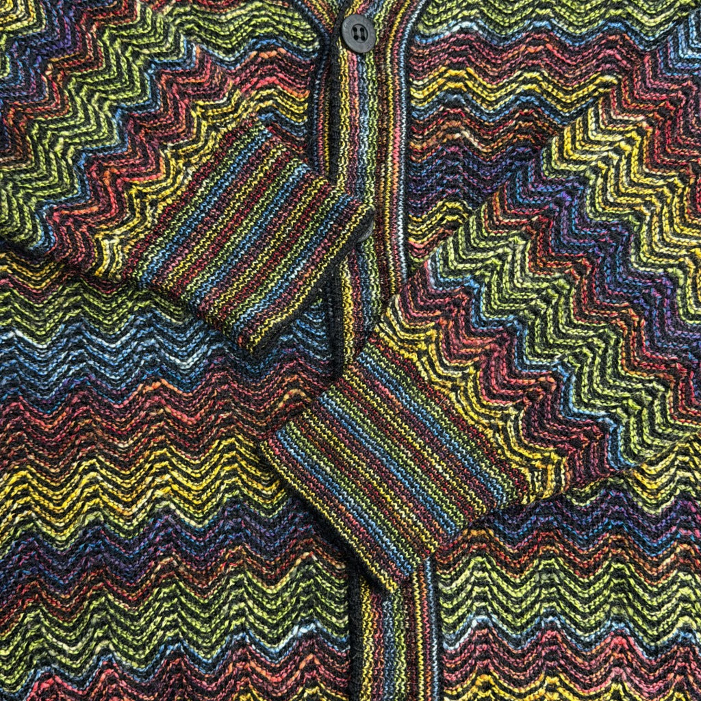90s COLLEGE by marcazzani Patterned Cardigan