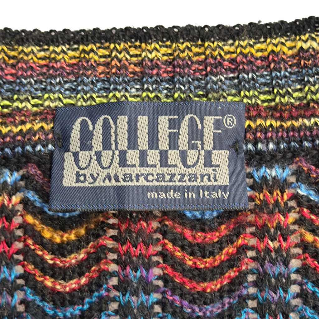 90s COLLEGE by marcazzani Patterned Cardigan