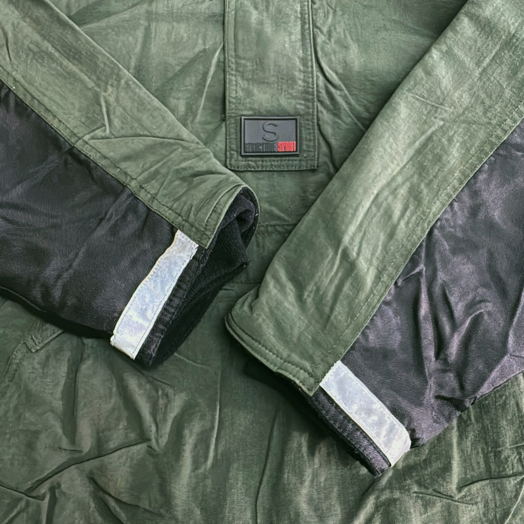 90s STRUCTURE Anorak Parka Fleece Jacket