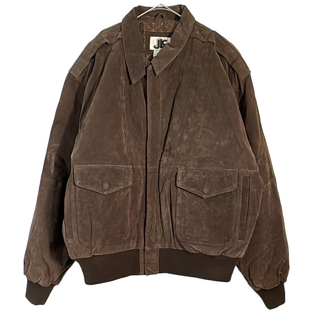 90s JLC A-2 Flight Jacket Leather Jacket