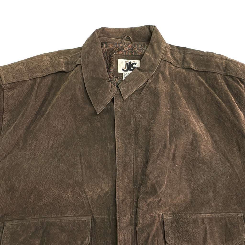 90s JLC A-2 Flight Jacket Leather Jacket