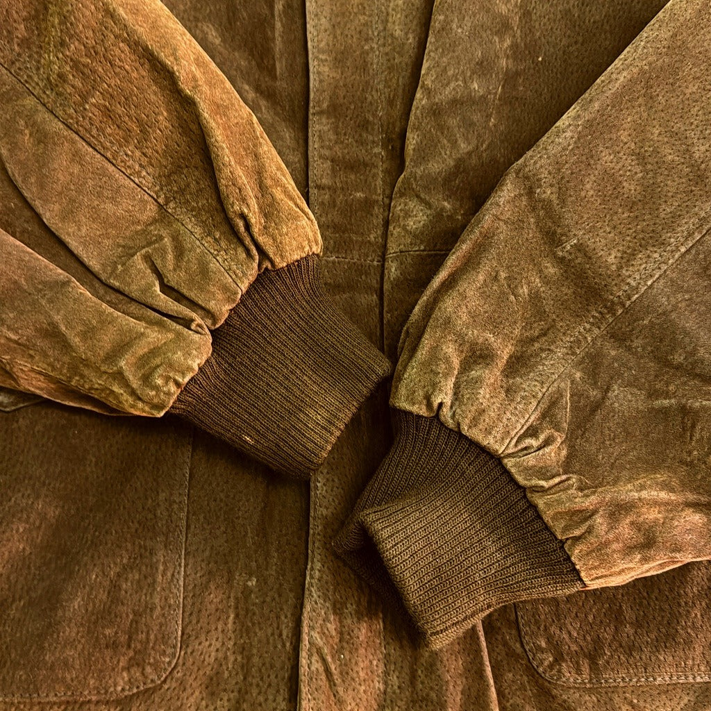 90s JLC A-2 Flight Jacket Leather Jacket