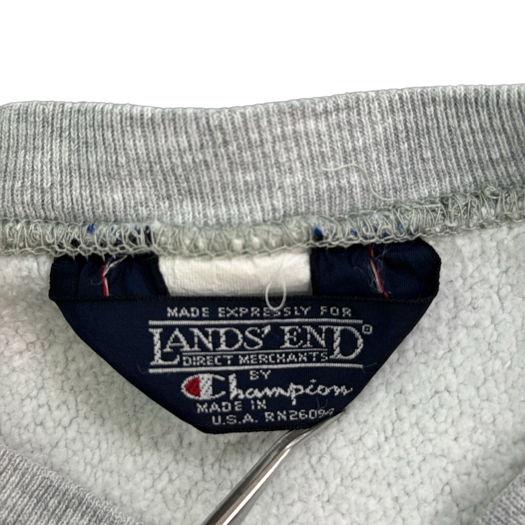90s LANDS' END by Champion REVERSE WEAVE Logo Sweat
