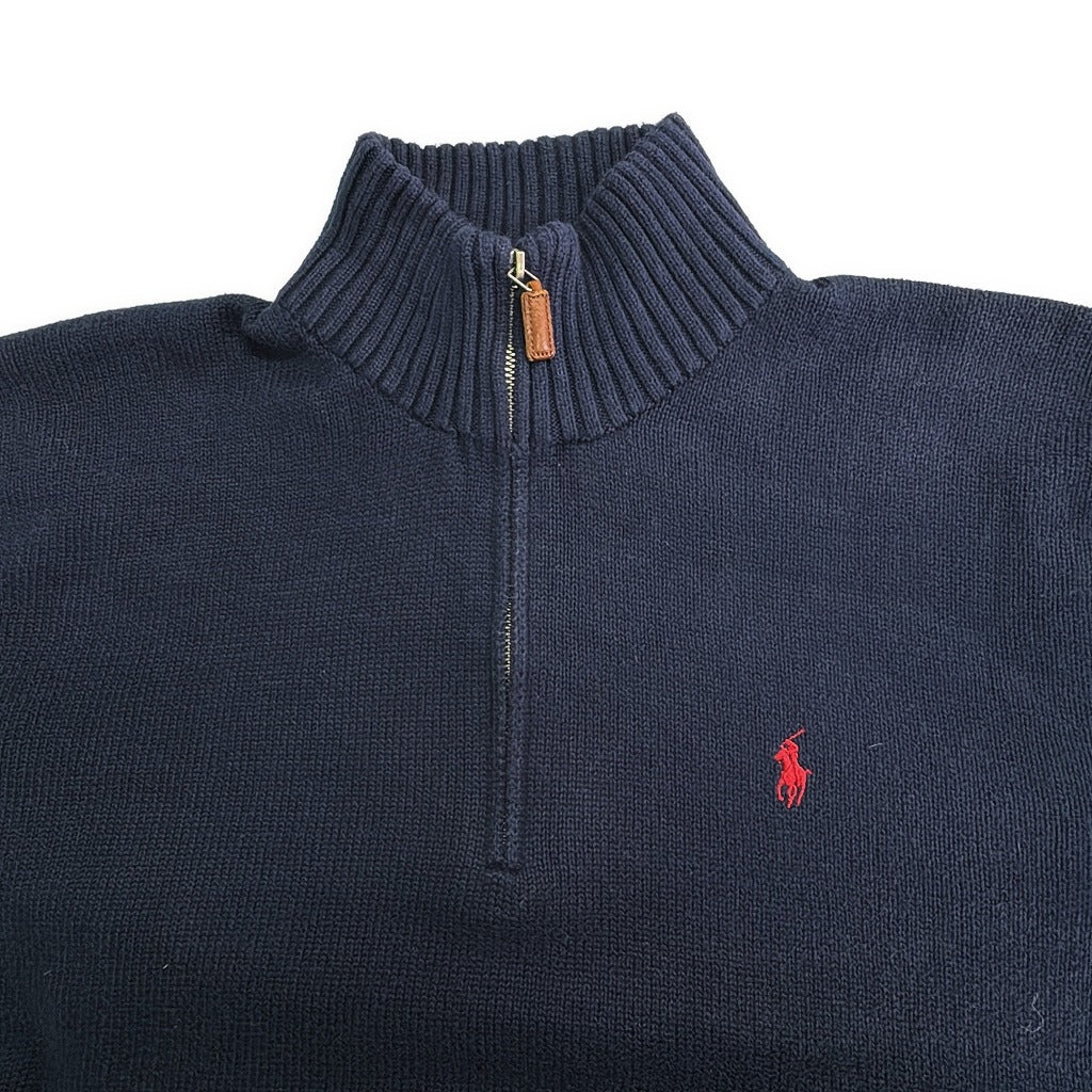 Polo by Ralph Lauren Half Zip Cotton Sweater Half Zip Sweater