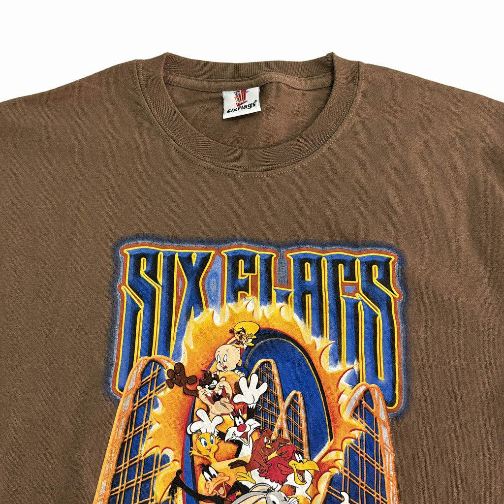 00s SIX FLAGS Character T-Shirt