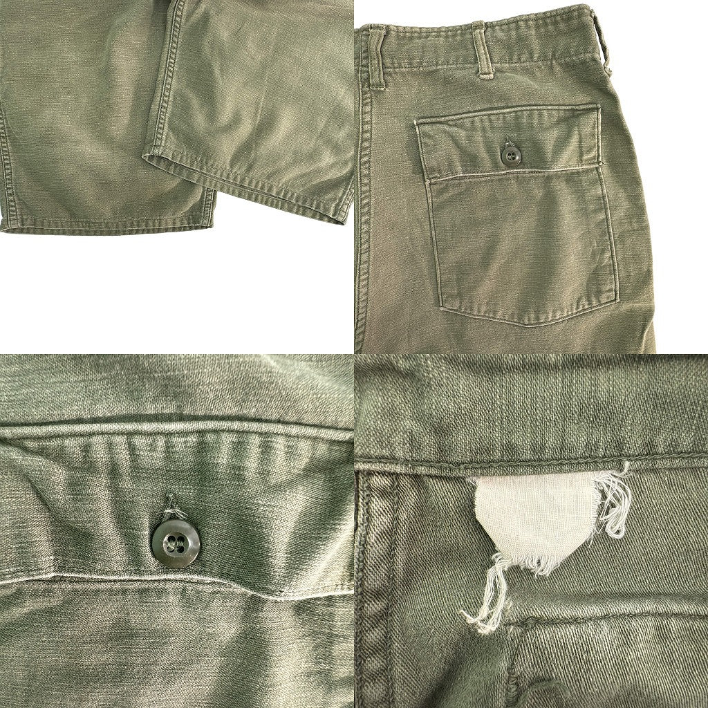 60s U.S. ARMY Utility Trousers Military Shorts