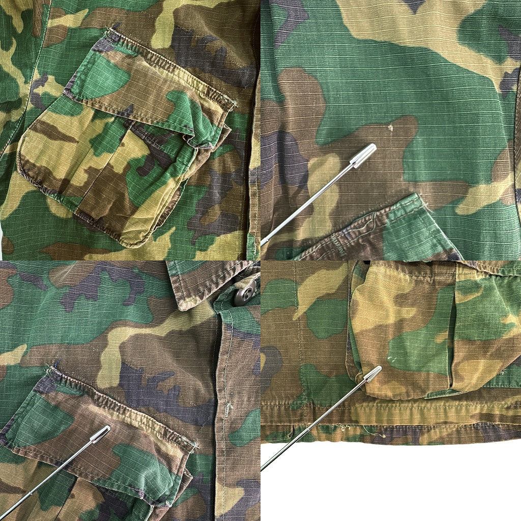 60s U.S. ARMY Jungle Fatigue Jacket Military Jacket