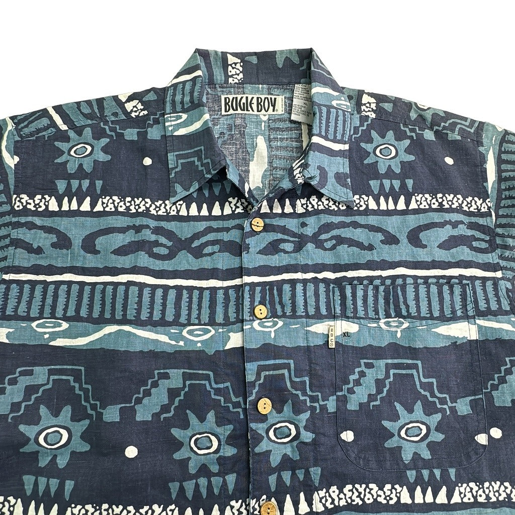 90s BUGLE BOY Aloha Shirt