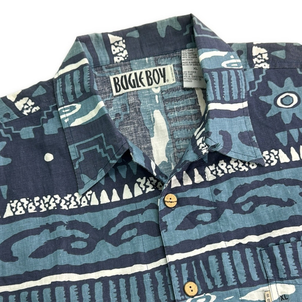 90s BUGLE BOY Aloha Shirt