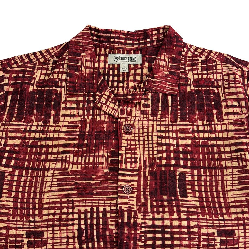 STACY ADAMS Open Collar Shirt